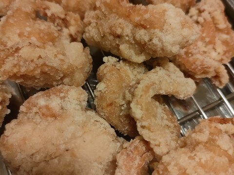 シンプル塩味の鶏唐揚げ